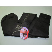 Колготки женские с начесом и стразами "Бабочка" 1800 den.р.46-48